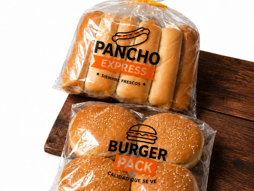 BOLSAS PARA PANCHOS Y HAMBURGUESAS